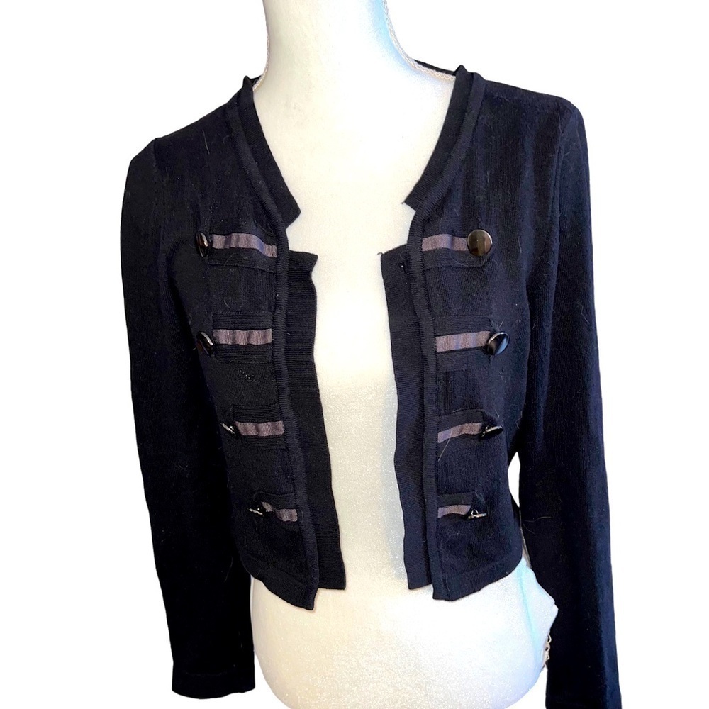 MEXX “band” cropped wool and cotton sweater, so chic!
